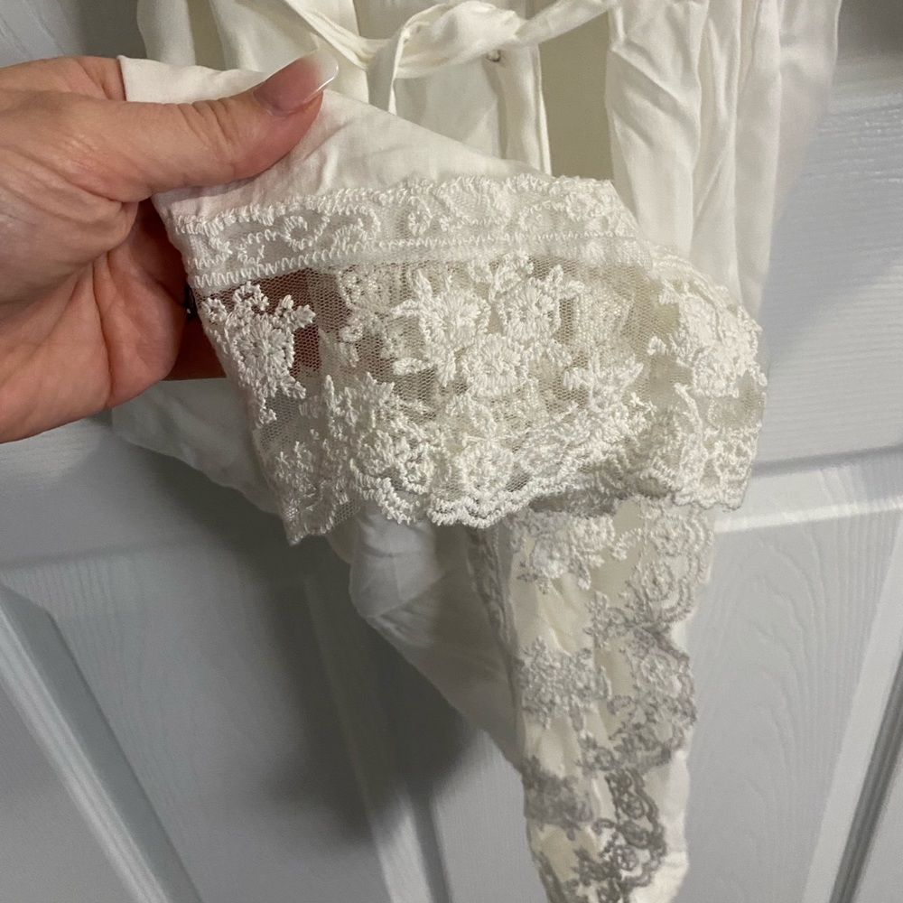 White Bridal Robe - Picture 3 of 4